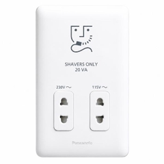 Ổ cắm chuyên dụng dành cho máy cạo râu Panasonic (Shaver Socket) - WSBC9120W