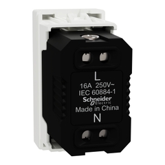 Ổ Cắm Đơn 2 Chấu 16A Size S Schneider Miluz E Mã M3TS426US_WE