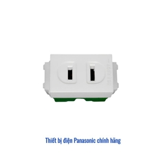 Ổ cắm đơn 2 chấu dẹp Panasonic WEG1001SW - Dòng Wide Series