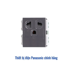 Ổ cắm đơn 3 chấu Panasonic WEV1181-7H - Màu Xám Ánh Kim (Bắt vít)