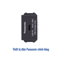 Ổ cắm sạc USB-C PD 18W Panasonic WEF412417H-VN - Màu Xám Ánh Kim
