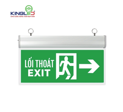 ĐÈN KINGLED EXIT CHỈ HƯỚNG PHẢI Kích Thước  355-143-23mm  EX-3-1M-P