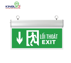 ĐÈN KINGLED EXIT CHỈ HƯỚNG XUỐNG Kích Thước  355-143-23mm  EX-3-1M-X