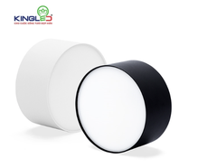 ỐNG BƠ KINGLED TÁN QUANG AGATE 8W ĐƠN SẮC, VỎ TRẮNG/ĐEN KÍCH THƯỚC PHI 95X56mm OBK-8SS-V/T/TT