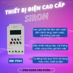 Công tắc hẹn giờ kỹ thuật số bật tắt thiết bị điện Siron SR-TS11