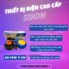 Bộ Phao Điện Điều Khiển Kín Nước Chống Cạn Và Chống Tràn Siron SR-FSW-T-3M