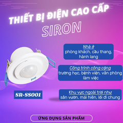 Công Tắc Cảm Ứng Chuyển Động Hồng Ngoại Âm Trần Siron SR-SS001