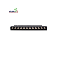 ĐÈN RAY NAM CHÂM CHIẾU RỌI ÂM KINGLED CRA 12W ĐEN Kích Thước  220x22x43  RNC-12SS-CRA
