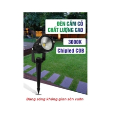 ĐÈN KINGLED CẮM CỎ 5W ÁNH SÁNG VÀNG Kích Thước  42x250x160mm  DCC-5-V
