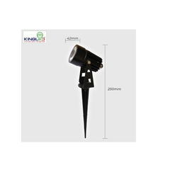 ĐÈN KINGLED CẮM CỎ 5W ÁNH SÁNG VÀNG Kích Thước  42x250x160mm  DCC-5-V