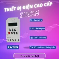 Công tắc hẹn giờ kỹ thuật số bật tắt thiết bị điện Siron SR-TS11