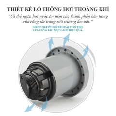 Công tắc phao điện bồn nước dạng treo lắp ngoài trời Siron SR-FSW-H02