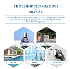 Công tắc phao điện bồn nước dạng treo lắp ngoài trời Siron SR-FSW-H02