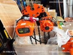 Pa lăng xích điện di chuyển 10 tấn 6m KB10-04 380V