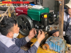 Máy nổ Diesel QuanTrai D8 R180 nước