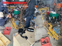 Máy nổ Diesel QuanTrai D8 R180 nước