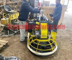 Máy xoa nền bê tông đôi ngồi lái mâm 1 mét