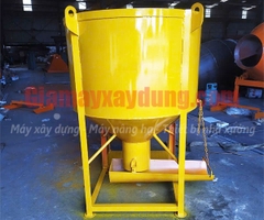 Phễu đổ bê tông 0.9 khối có máng xoay