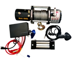 Tời điện HOTO 24V 6000LBS nâng 650kg kéo ngang 2700kg