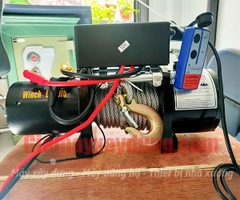 Tời điện HOTO 24V 6000LBS nâng 650kg kéo ngang 2700kg