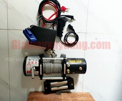 Tời điện HOTO 24V 6000LBS nâng 650kg kéo ngang 2700kg