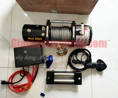 Tời điện HOTO 24V 6000LBS nâng 650kg kéo ngang 2700kg