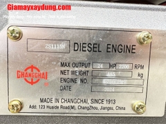 Máy nổ Diesel Chang Chai D24 ZS1115N gió