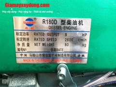 Máy nổ Diesel QuanTrai D8 R180D nước đề