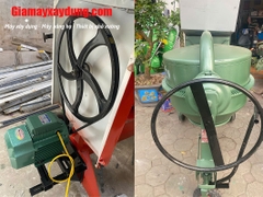 Máy trộn bê tông 350 Lít lắp động cơ điện 2.2KW 220V
