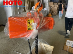 Pa lăng xích điện cố định HOTO 1 phase 1 tấn 6m 6.8 mét/phút 220V