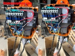 Pa lăng xích điện cố định 500kg 6m 7.2 mét/phút HHBB0.5-01 380V