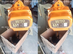 Pa lăng xích điện cố định 500kg 6m 7.2 mét/phút HHBB0.5-01 380V