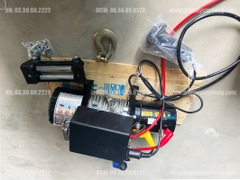 Tời điện 12V 6000LBS nâng 650kg kéo ngang 2700kg