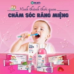 Kem đánh răng Fluor Kin Infantil vị dâu cho trẻ em 1 - 6 tuổi (50 ml / 60g)