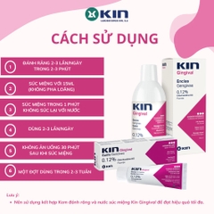 Nước Súc Miệng KIN Gingival Chăm sóc Răng và Nướu Viêm (250ml / 1000ml)