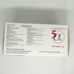 Viên uống Complidermol 5 Alpha ngăn ngừa rụng tóc do rối loạn nội tiết tố nữ (60 viên)