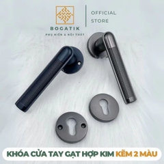 Khóa cửa tay gạt hợp kim kẽm hai màu sang trọng và hiện đại INDIANA