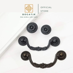 Tay nắm cửa tủ ngăn kéo tay nắm tủ bếp chất liệu hợp kim nhôm phong cách cổ điển tiện lợi