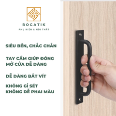 Tay nắm cửa ngăn kéo tay nắm cửa kéo chất liệu hợp kim nhôm sơn tĩnh điện bắt vít chất lượng cao