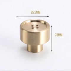 Núm tủ bếp, tay nắm tủ quần áo đồng thau hình cúc áo BUTTON