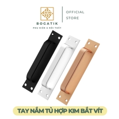 Tay nắm cửa ngăn kéo tay nắm cửa kéo chất liệu hợp kim nhôm sơn tĩnh điện bắt vít chất lượng cao