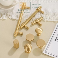 Tay nắm tủ ĐỒNG THAU, tay nắm tủ quần áo tủ bếp phong cách hiện đại sang trọng đẳng cấp DT816