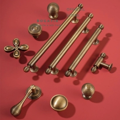 Tay nắm cửa tủ ĐỒNG THAU, tay nắm tủ quần áo, tủ bếp cao cấp màu đồng cổ DT812