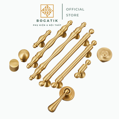 Tay nắm cửa tủ ngăn kéo, tay nắm tủ bếp chất liệu đồng thau cao cấp nhiều mẫu mã kích thước DT01