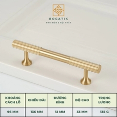 Tay nắm tủ ĐỒNG THAU DT809, tay nắm tủ quần áo tủ bếp phong cách hiện đại sang trọng đẳng cấp