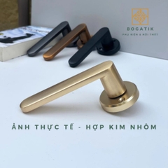 Khoá cửa tay gạt tay nắm cửa gỗ MIKI hợp kim nhôm phong cách hiện đại và chất lượng cao