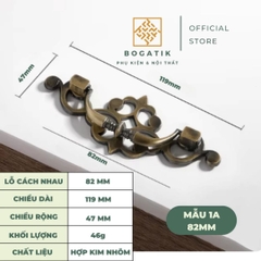 Tay nắm cửa tủ, ngăn kéo, tay nắm cửa gỗ CỔ ĐIỂN chất liệu HỢP KIM màu ĐỒNG tinh tế, thẩm mỹ