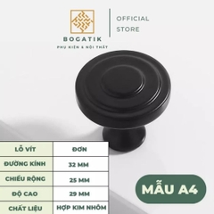 Núm tủ tay nắm cửa tủ ngăn kéo Bogatik núm tủ bếp chất liệu HỢP KIM NHIỀU MÀU hiện đại