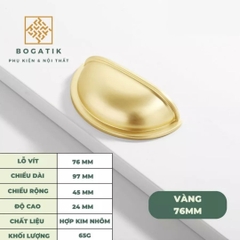 Tay nắm cửa tủ ngăn kéo tay nắm móc kéo hình vỏ sò kèm vít hợp kim phong cách châu Âu