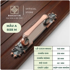 Tay nắm cửa tủ ngăn kéo tay nắm cửa phong cách cổ điển chất liệu hợp kim màu đồng sang trọng